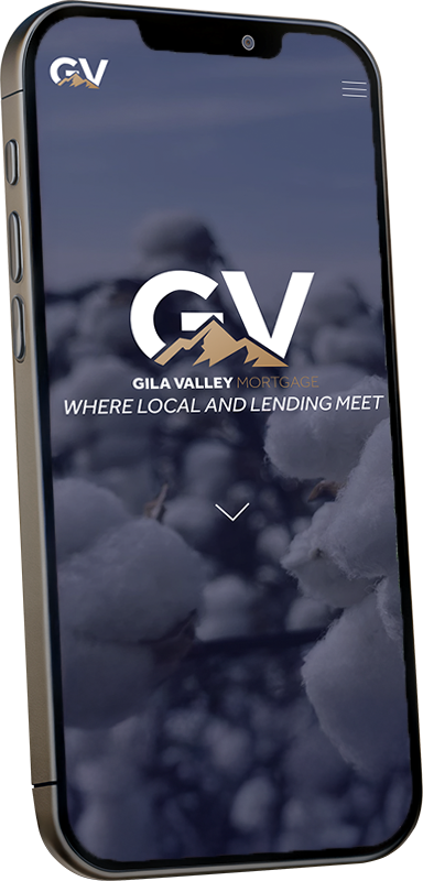 Gila Valley website on a phone