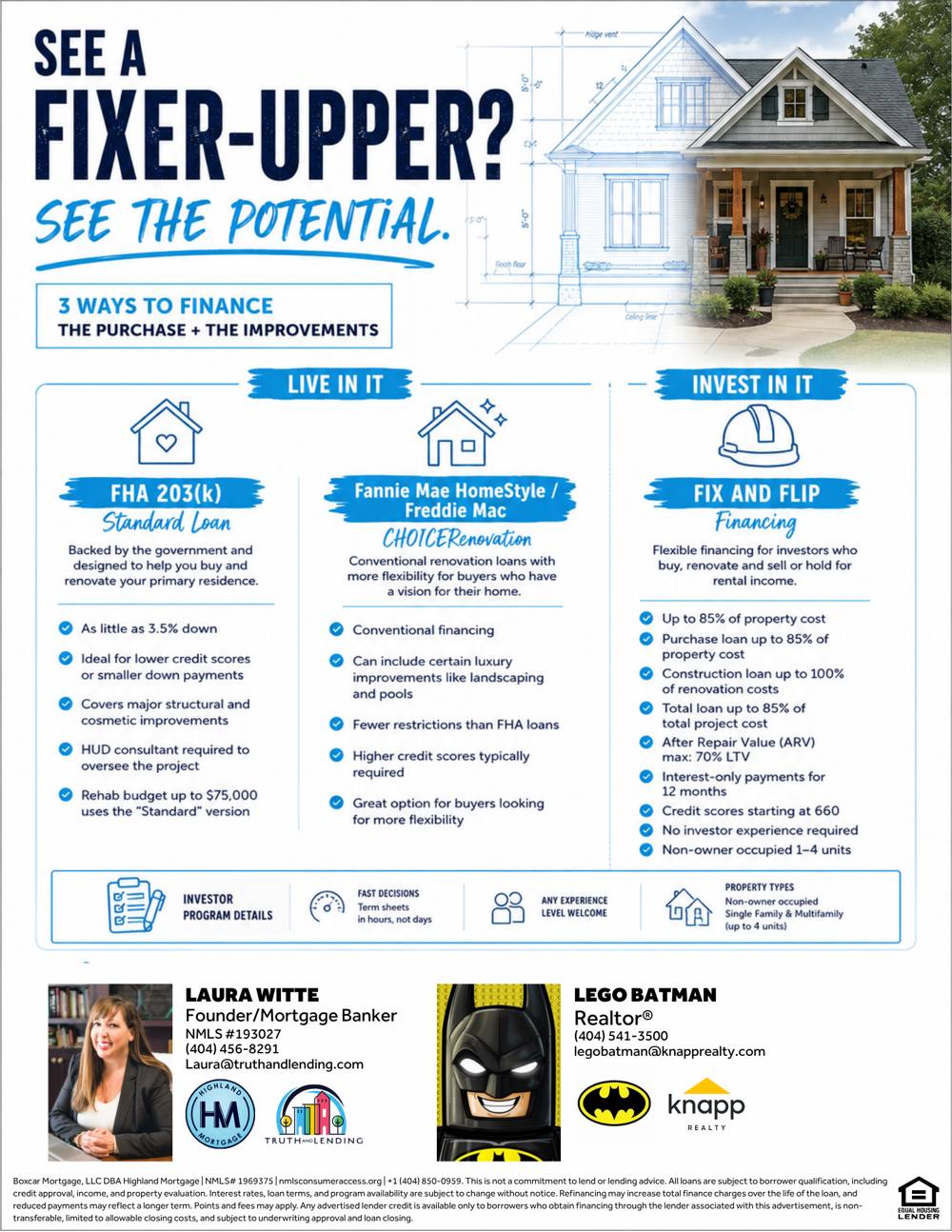 Fixer-Upper Financing Flyer